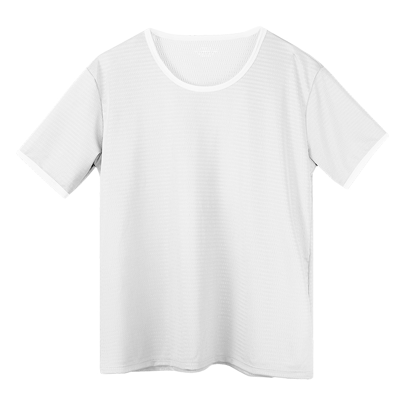 Undershirt Crew Neck - Мужская бесшовная футболка из ледяного шелка,