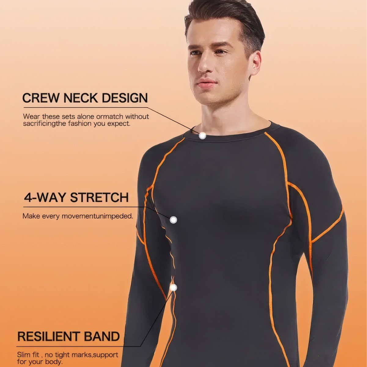Зимний мужской флисовый спорти – обзор и цена Compression Long Pant