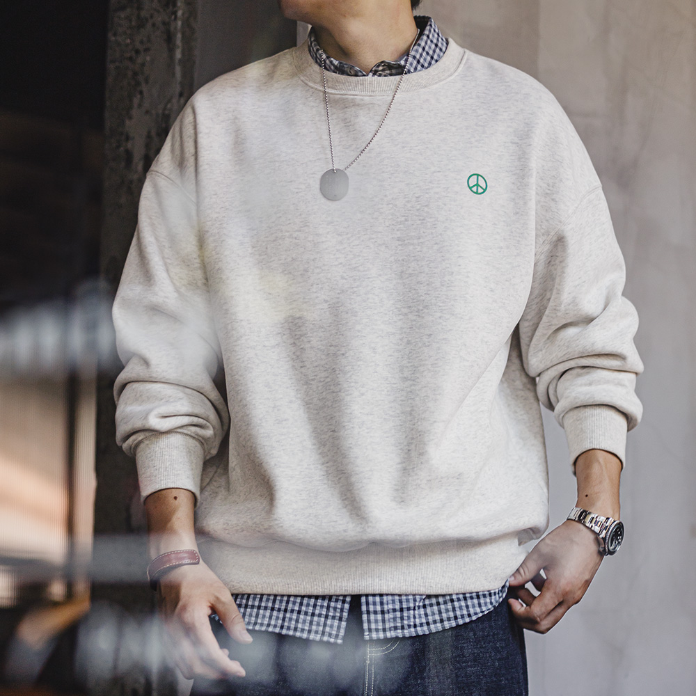 Maden Повседневная серая толст – обзор и цена Undershirt Crew Neck